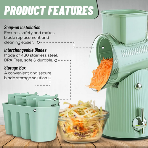 ChefMill™ 5-In-1 Gourmet Cheese Mill